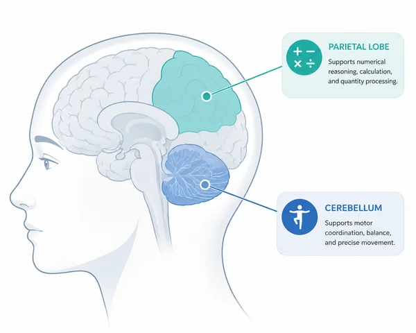 Neurological comparison of motor control and number processing